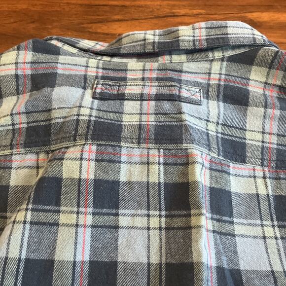 Duluth Trading Flannel Shirt Blue/Green/Red Mens Sz 2XL TALL Cabincore Fallcore - Picture 9 of 9
